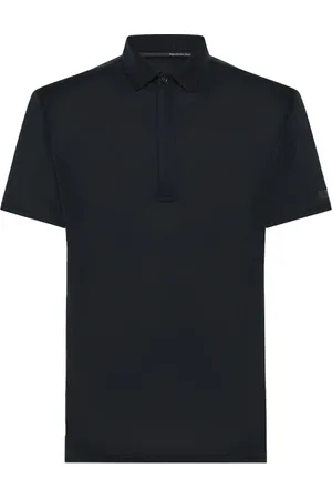 RRD Tops, Heren, Zwart, XL, Zijdeachtige Cupro Polo Shirt