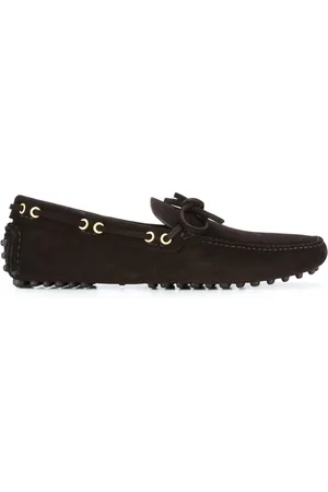 CAR SHOE Schoenen, Heren, Bruin, 45 EU, Suède, Bruine Suède Mocassin Platte Schoenen