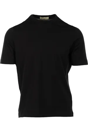 FILIPPO DE LAURENTIIS Tops, Heren, Zwart, L, Zwarte T-shirts en Polos MC