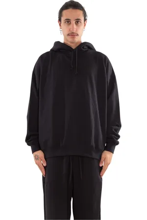 Y-3 Sweatshirts & Hoodies, Heren, Zwart, L, Zwarte Grafische Hoodie