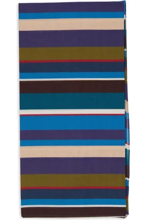 Gallo Accessoires, unisex, Veelkleurig, ONE Size, Katoen, Unisex blauwe katoenen bandana met veelkleurige strepen