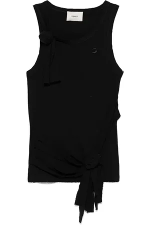 COPERNI Tops, Dames, Zwart, S, Katoen, Zwart Katoenen Topkleding voor Vrouwen