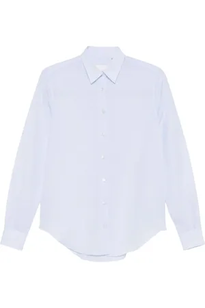 Xacus Blouses & Shirts, Dames, Blauw, M, Lichtblauwe Button-Up Overhemd