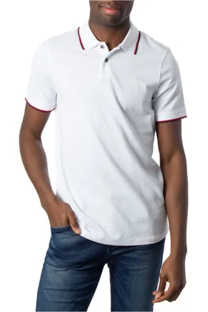 Armani Exchange Tops, Heren, Wit, XL, Katoen, T-Shirt Polo 8Nzf 75 Z8M5Z