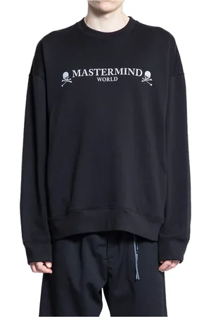 MASTERMIND Sweatshirts & Hoodies, Heren, Zwart, XL, Katoen, Zwarte Katoenen Sweatshirt met Logoprint