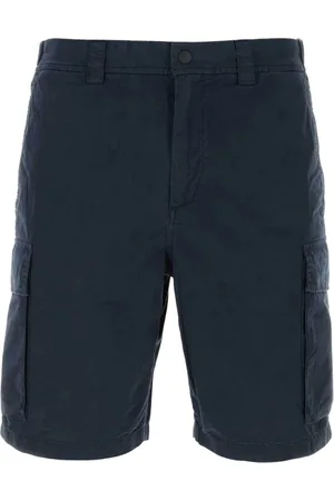 Woolrich Korte broeken, Heren, Blauw, W34, Katoen, Katoenen Bermuda Shorts