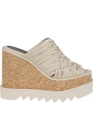 Stella McCartney Schoenen, Dames, , 37 EU, Comfortabele Nude Pantoffels voor Vrouwen
