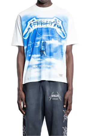 Represent Tops, Heren, Wit, L, Katoen, Bliksem Grafische Tee