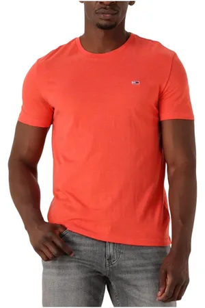 Tommy Hilfiger Tops, Heren, Oranje, 2Xl, Slim Fit Polo Shirt