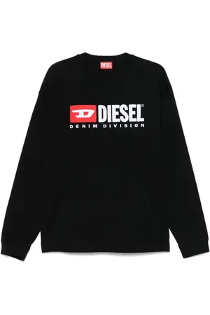 Diesel Sweatshirts & Hoodies, Heren, Zwart, L, Denim, Stijlvolle Denim Jeans voor Mannen