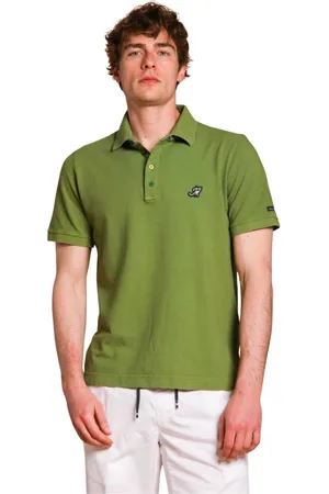 Masons Tops, Heren, Groen, XL, Katoen, Elegante Groene Polo met Op Maat Gemaakte Details