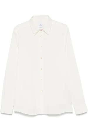 Paul Smith Overhemden, Heren, Wit, L, Witte Button-Up Overhemd Lange Mouw