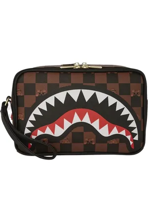 Sprayground Tassen, Heren, Bruin, ONE Size, Character Check Toiletry Bag in