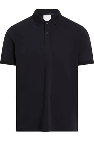 Calvin Klein Tops, Heren, Zwart, M, Katoen, Zwarte Liquid Touch Polo Shirt