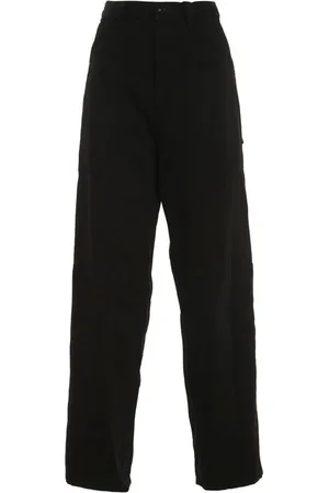 YOHJI YAMAMOTO Broeken, Dames, Zwart, M, Stijlvolle werkbroek