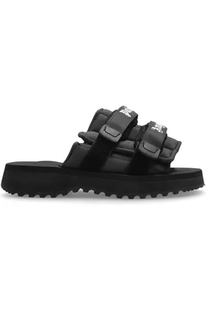 Palm Angels Schoenen, Dames, Zwart, 42 EU, Slides met logo