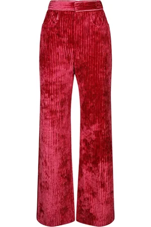 Isabel Marant Broeken, Dames, Roze, S, Framboosfluwelen Darlyn Broek