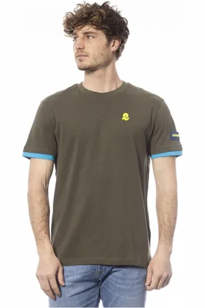 Invicta Tops, Heren, Groen, 2Xl, Katoen, Heren T-shirt Lente/Zomer Collectie