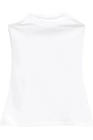 Paloma Wool Tops, Dames, Wit, S, Gevouwen Crew Neck Witte Top