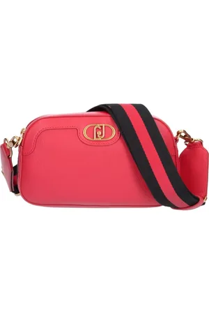 Liu Jo Tassen, Dames, Roze, ONE Size, Rode Schoudertas met Metalen Detail
