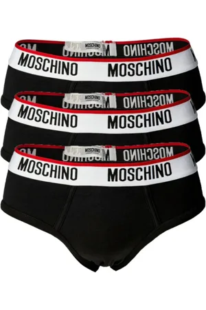 Moschino Ondergoed, Heren, Zwart, S, Katoen, Katoen Stretch Briefs 3-Pack