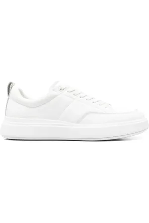 Calvin Klein Schoenen, Heren, Wit, 46 EU, Witte Gebreide Sneaker