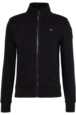 Blauer Sweatshirts & Hoodies, Heren, Blauw, M, Katoen, Boston Politie Stijl Sweatshirt