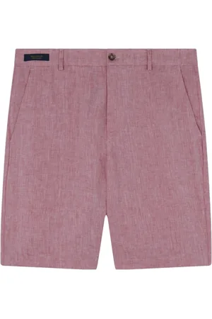 Paul & Shark Korte broeken, Heren, Roze, 2Xl, Linnen, Riviera Linen Bermuda Shorts