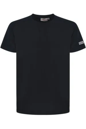 GCDS Tops, Heren, Zwart, L, Katoen, Heren Essential Logo Print T-Shirt
