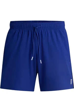 HUGO BOSS Badkleding, Heren, Blauw, S, Polyester, Heren Iconic Zwemkleding
