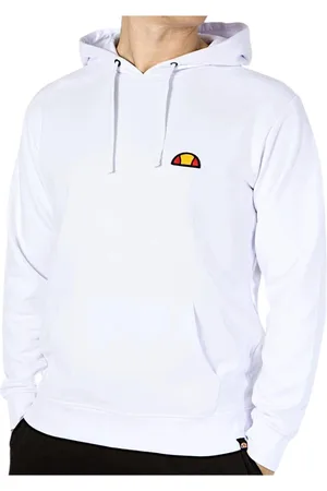 Ellesse Sweatshirts & Hoodies, Heren, Wit, XL, Witte hoodie met patchlogo