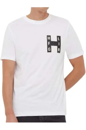 Tommy Hilfiger Tops, Heren, Wit, XS, Witte T-shirts en Polos