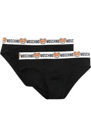 Moschino Ondergoed, Heren, Zwart, 2Xl, Zijden Slip Set Lingerie