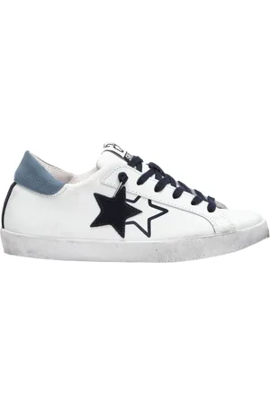 2STAR Schoenen, Heren, Wit, 40 EU, Leer, Witte Leren Sneakers Elegant Comfort