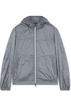 Paul & Shark Jassen, Heren, Grijs, L, Nylon, Diamant Windbreaker Typhoon