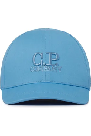 C.P. Company Accessoires, Heren, Blauw, M, Katoen, Kinderen Lichtblauwe Pet met Logo