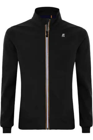 K-Way Sweatshirts & Hoodies, Heren, Zwart, S, Nylon, Nylonjas met waterdichte membraan