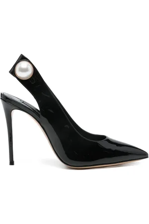 Casadei Schoenen, Dames, Zwart, 37 EU, Leer, Zwarte Middelhoge Damespumps