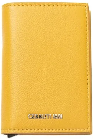Cerruti 1881 Accessoires, Heren, Geel, ONE Size, Leer, Elegante gele leren portemonnee