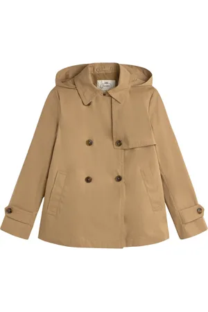 HERNO Mantels, Dames, Bruin, S, Katoen, Katoenen Trenchcoat