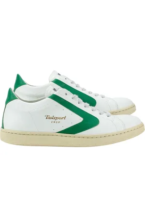 Valsport 1920 Schoenen, Heren, Wit, 42 EU, Katoen, Witte leren herensneaker Toernooi model
