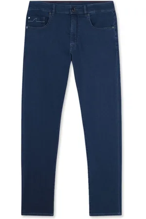 Paul & Shark Jeans, Heren, Blauw, XL, Katoen, Stretch Denim Jeans in Giza Katoen