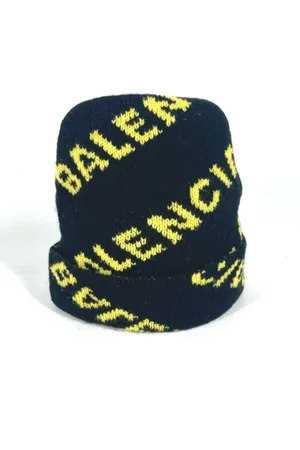 Balenciaga Pre-owned, Dames, Zwart, ONE Size, Wol, Pre-owned Wool hats