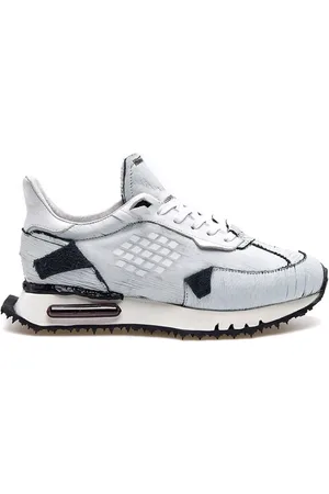 BE POSITIVE Schoenen, Dames, Wit, 40 EU, Leer, Space Race Leren Sneakers
