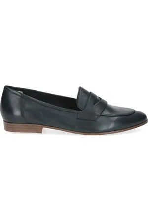 Caprice Schoenen, Dames, Blauw, 42 EU, Blauwe Gesloten Loafers voor Vrouwen