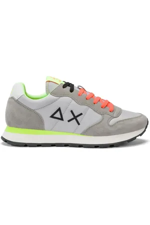 sun68 Schoenen, Heren, Grijs, 42 EU, Nylon, Fluo Tom Casual Sneakers voor Heren