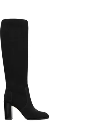 Michael Kors Schoenen, Dames, Zwart, 36 EU, Leer, Luella hoge laarzen