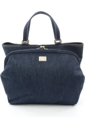 Dolce & Gabbana Pre-owned, Dames, Blauw, ONE Size, Denim, Pre-owned Denim handbags