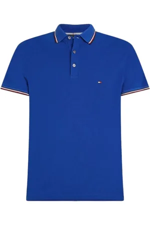 Tommy Hilfiger Tops, Heren, Blauw, 2Xl, Ultra Blauw Poloshirt met Iconische Details