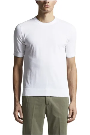 PESERICO SIGN Truien, Heren, Wit, M, Katoen, Pu katoenen t-shirt